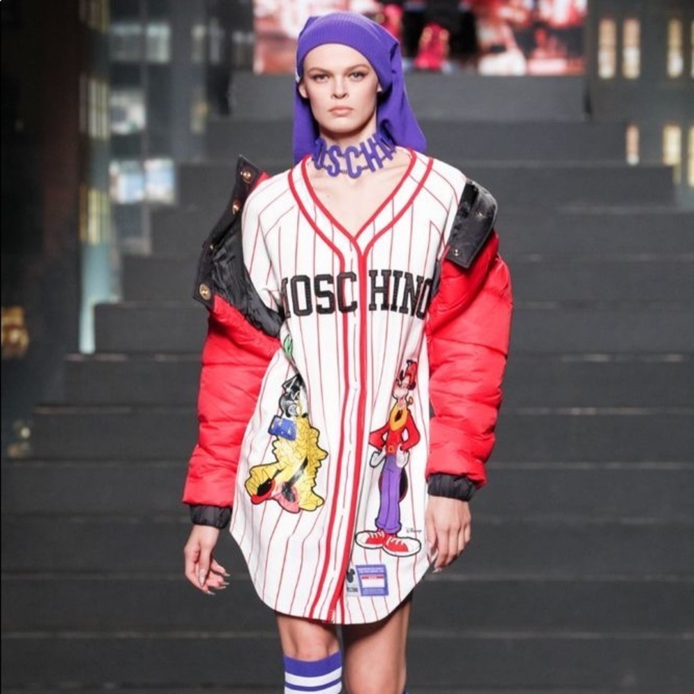 MOSCHINO [TV] H&M Baseball Jersey Dress